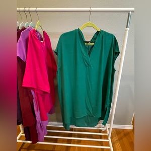 High-low tunic blouse